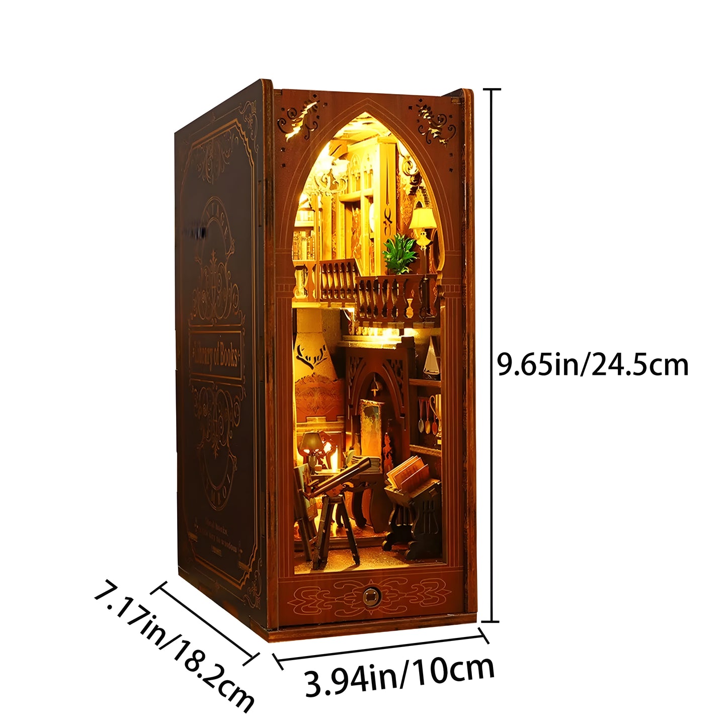 Library of Books DIY Book Nook Kit